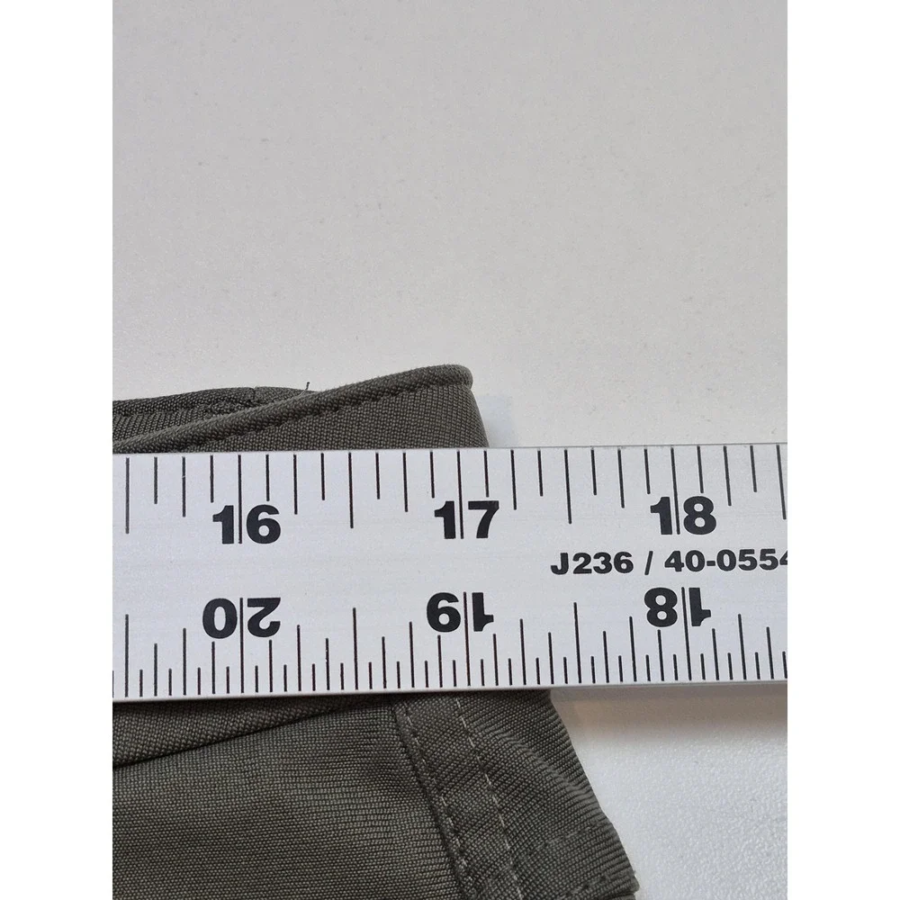 ABC Slim-Fit 5 Pocket Pant 33x30 Green Chino Straight Casual Stretch FLAW Repair